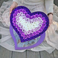 100 Roses Éternelles Roses Romantiques pour la Saint-Valentin, Fleurs Artificielles Préservées Faites à la Main, Modernes, pour Elle
