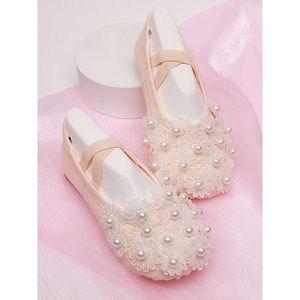 Lovely Princess Cat Claw Bailarina China Ejercicio Zapatos de baile para niñas Zapato de Ballet de suela blanda para niños - Product Image 3