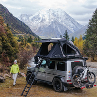 ADA OVERLAND Tente de toit rigide pliable grand espace pour SUV, imperméable, pour camping, OEM