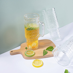 Vaso de Vidrio Transparente de 500ml con Asa para Bebidas Frías, <span class=keywords><strong>Cerveza</strong></span> y Jugos, Venta al Por Mayor - Product Image 6