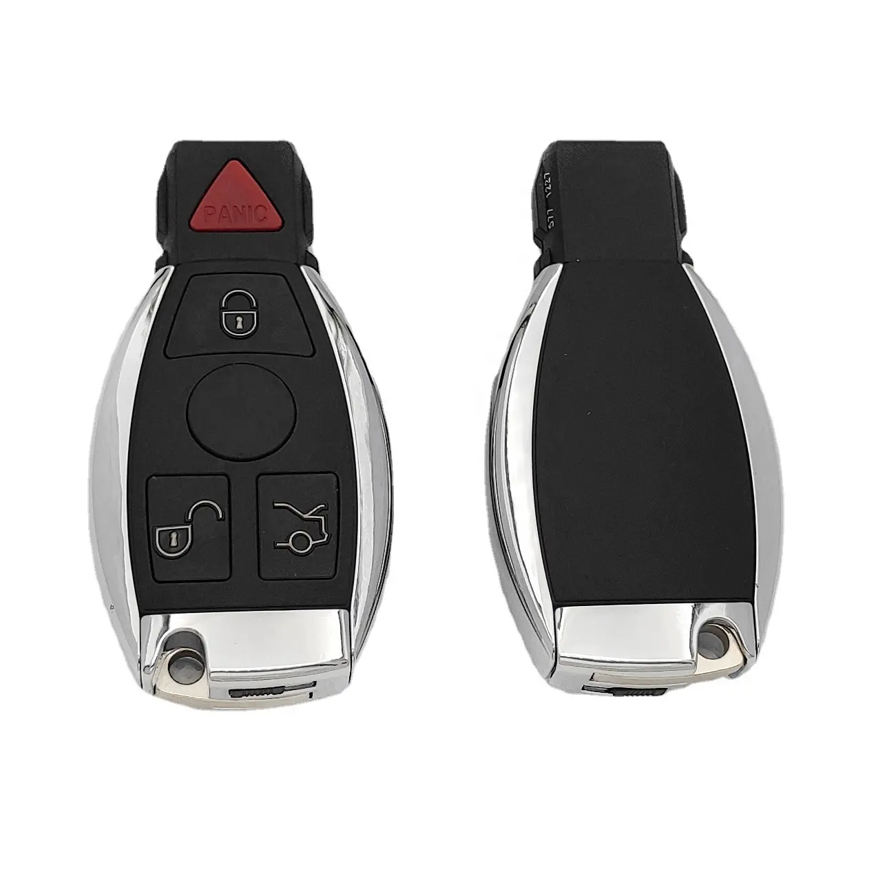 La coque de remplacement de la clé de télécommande convient à la clé BGA de Benz, vierge, classe E, classe C, ancienne et nouvelle coque de remise en état intelligente à 3 clés