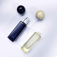 Nouveau design personnalisé clair plat carré type vide flacon pulvérisateur en verre rectangle 30ml bouteilles de parfum et emballage