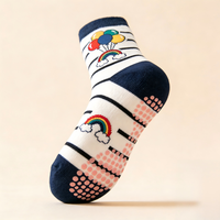 Chaussettes pour tout-petits personnalisées, élégantes, rayées en 3D, respirantes, antidérapantes, sportives, avec bordure élastique, en coton mélangé, de haute qualité, confortables
