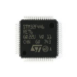 HXC STM32F446RET6 Nuevo y Original, Componentes Electrónicos y Chip IC de un Solo Proveedor, Paquete LQFP-64, 1.7V-3.6V - Product Image 1