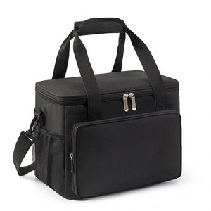 Sac isotherme réutilisable écologique en PP avec fermeture éclair imprimée pour pique-nique et courses, garde au chaud ou au frais, en mousse - Product Image 4