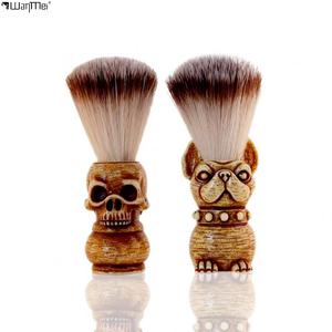 Wanmei Brosse à barbe professionnelle à poils doux pour le nettoyage des poils du menton, Bol à barbe, Outils de nettoyage pour hommes - Product Image 1