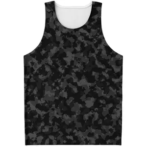 공장 사용자 정의 스포츠 탱크 남성 체육관 블랙 카모 남성 탱크 탑 근육 민소매 셔츠