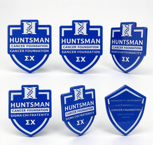 Pin de esmalte duro con forma de escudo personalizado, pin de solapa de metal con logotipo personalizado para regalo promocional de caridad o fraternidad. - Product Image 4