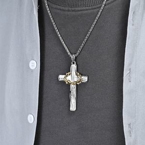 Collar de Espinas para Hombre, Moderno 2026, Hipoalergénico, de Acero Inoxidable 316L con Baño de Oro PVD de 18k - Product Image 3