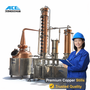 300L Fruit Cherry Brandy Distillery Equipment Whiskey Stills Distillery Alcohol Five Tower Distillation Equipment Gin Basket - Product Image 5