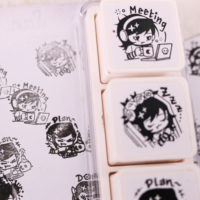 Sello de Papelería Kawaii, Sello de Dibujos Animados Personalizado, Sello para Diario, Estilo Coreano, Japonés, Lindo, Mini, Creativo