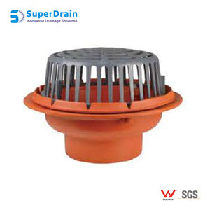 <span class=keywords><strong>Corps</strong></span> en fonte revêtue haute résistance avec pince de fixation à membrane combinée, protection contre les graviers et drain de toit à profil bas en polydôme - Product Image 5