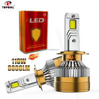 Bombilla LED para Auto T10PRO, Nuevo Diseño, Alta Potencia 200W, 18000LM, Canbus, H4, H1, H11, H7, Faros Delanteros LED