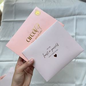 11x16cm đáng yêu màu hồng tùy chỉnh phong bì giấy kraft giấy nghệ thuật cho thiệp chúc mừng lời mời đóng gói bền các tông phong bì - Product Image 3