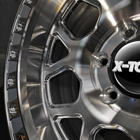Rines de Carreras Forjados Plateados 8x170 8x180 6x135 6x139.7 5x5, Rines Personalizados con Beadlock para Camioneta, Rines Forjados Cóncavos Profundos para Todoterreno