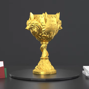 Trofeo del Vincitore delle Partite Competitive della Guild del Gioco Time Hunter, in Metallo Fuso, Placcato Oro/Argento, Design Personalizzato - Product Image 2