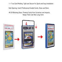 Étui de présentation pour cartes gradées avec cadre métallique en aluminium, protection UV, support pliable pour cartes PSA 35PT