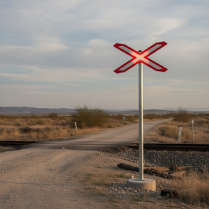 <b>T</b>-27a Single <b>Track</b> Uncontrolled Railway Crossing Reflective Traffic Sign - Product Image 3