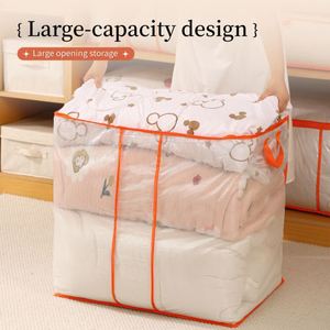 Sac de rangement grande capacité pour vêtements et couettes, sac organisateur de vêtements, sac de déménagement et d'emballage avec poignée – Vente en gros - Product Image 5