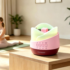 Diffuseur d'arômes électrique élégant pour cire fondante, décoration intérieure, cadeau, pot en plastique et métal, minuterie intelligente 2/4/6H, mode veille, veilleuse à intensité variable - Product Image 2