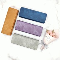 En stock – Nouveau modèle HYLXY de la marque HY – Étui rigide rectangulaire haut de gamme fait main à motif uni pour lunettes – Vente en gros