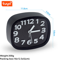 Mini caméra horloge avec chargeur sans fil, Full HD 1080P, capteur CMOS, H.264, WiFi sans fil, détection de mouvement pour la surveillance à domicile