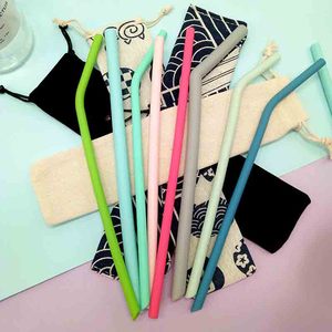 Muestra gratuita de pajita de silicona plegable, respetuosa con el medio ambiente y de grado alimenticio, apta para beber en niños - Product Image 5