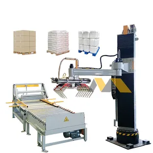 Palletizer Robotic Bottles Packs Carton Packaging Stacker Palletizing Line Bags Boxes And Packaging Equipment