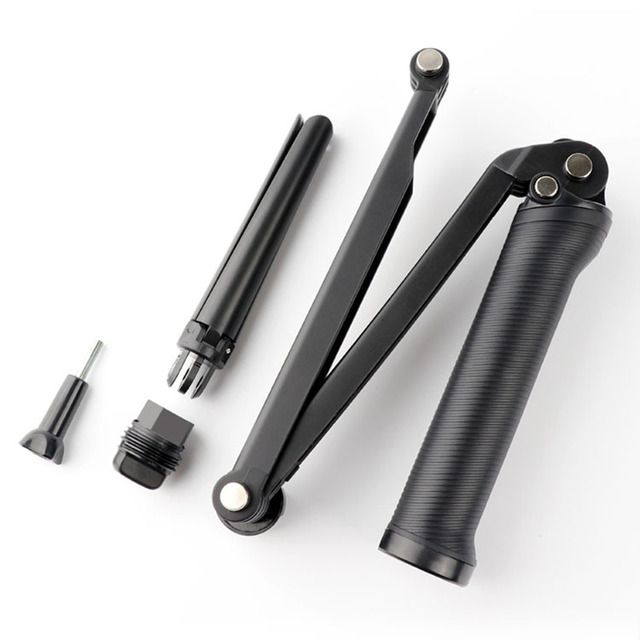 KAMPHO Foldable 3 Way Grip Waterproof Monopod Selfie Stick for Gopro Hero 12 11 10 9 8 7 5 6 4 3 2 SJCAM Yi 4K