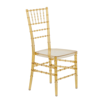 Chaise Chiavari en polycarbonate transparent empilable, 11 chaises, sièges détachables pour événements, banquets et mariages