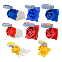 Boîte de distribution d'alimentation industrielle 380/220V, étanche, 3 pôles, 16A, 32A, 63A, connecteur de prise, indice de protection IP67, adaptateur de prise 3 pôles