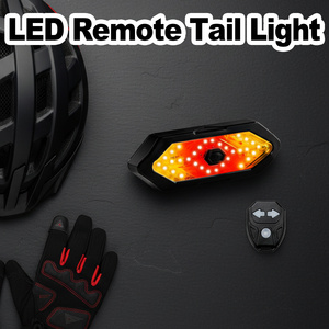 Electric Bike Tail Light with Signals USB Rechargeable Waterproof LED Bicycle Tail Light Rechargeable Bike Tail Light Wireless - Product Image 1
