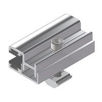 Vente en gros de modules à couche mince solaire pince d'extrémité Rineng support de montage solaire pince d'extrémité en aluminium