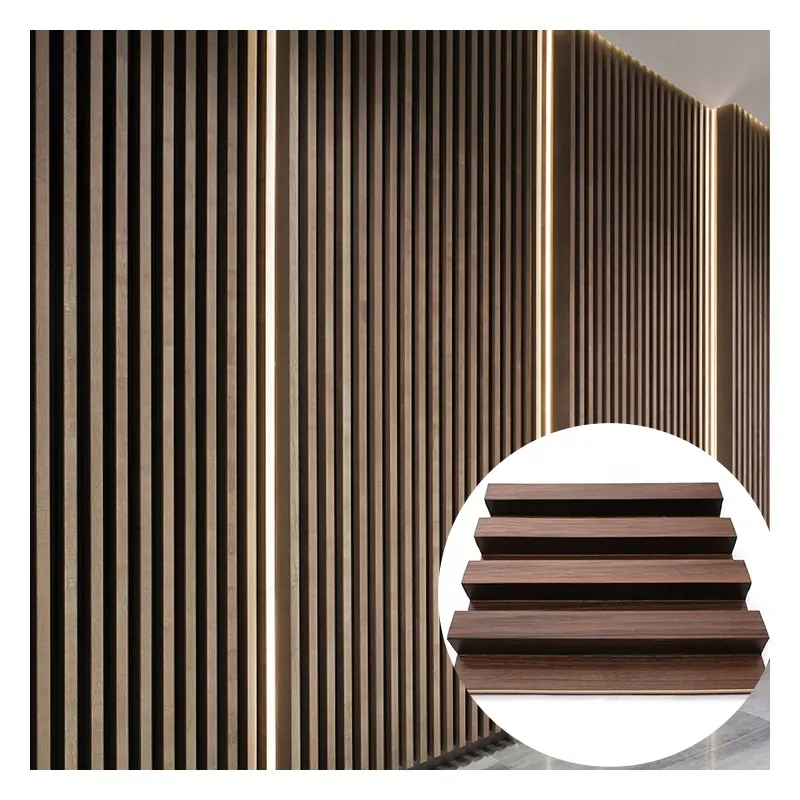 Wholesale 3D Wooden Grain PVC WPC Wall Panels Composite Wall Cladding WPC Wall Panel
