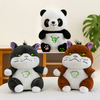 Nouvelle petite peluche ours mignonne avec fonction de respiration, son apaisant et lumineux, favorisant le sommeil, rembourrée en coton, pour enfants