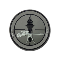 Badge d'étiquette en caoutchouc 3d silicone pvc souple logo de pompier patch personnalisé pour vêtements chapeau