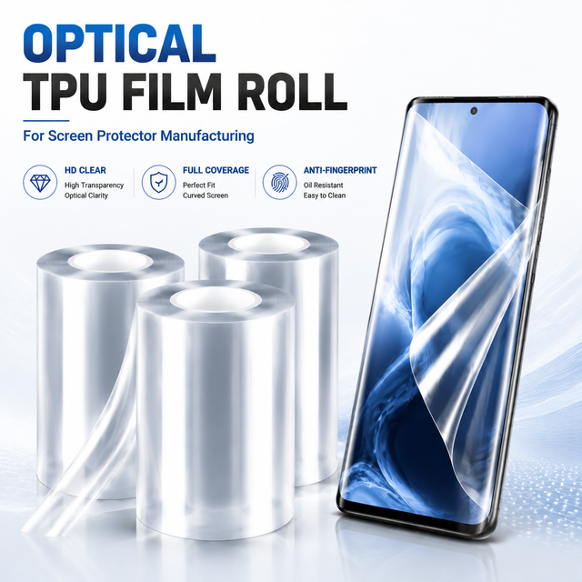 TPU Hydrogel Roll Film Self-healing Anti-Scratch 9H Mobile Phone Screen Protector Anti-Fingerprint Spray Thin Clear 98%-99%