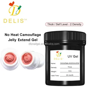 Số Lượng Lớn 1 Kg Ngụy Trang UV Gel Màu Dày Cơ Sở Cao Su Uv Gel Màu Hồng Dày Jelly Gel Để Mở Rộng