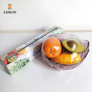 Nhà Máy Bán buôn giá với Slide Cutter 30cm * 3000M Jumbo CuộN rõ ràng PVC gói bám phim cho thực phẩm tươi sống - Product Image 3