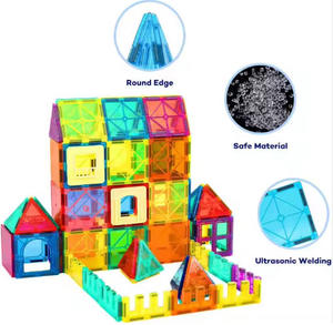 Azulejos magnéticos para niños, 100 Uds., bloques de construcción, arcoíris, <span class=keywords><strong>120</strong></span> Uds., bloques de construcción magnéticos para niños - Product Image 1