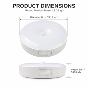 Rechargeable <b>Motion</b> <b>Sensor</b> <b>Light</b> 3000K Warm White Magnetic <b>LED</b> Night <b>Light</b> Type C for Closet Cabinet Hallway - Product Image 5