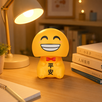 Hadiah Unik Mobil Dekorasi Tahun Baru 2-Inci untuk Boneka Goyang Otomatis Tenaga Surya Kerajinan Dekorasi
