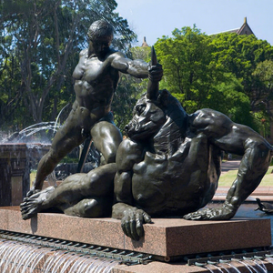 Gran Estatua Clásica de Bronce para Exteriores, Escultura del Héroe Griego Teseo y el Minotauro, Figura de Metal Antigua para Decoración de Jardín - Product Image 4