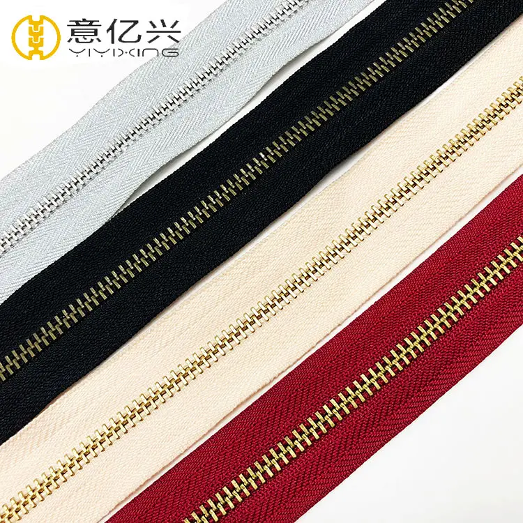 Good Quality Normal Metal Teeth Zipper 200M No 8 Roll Metal Zipper