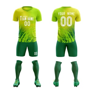 Conjunto de Camiseta de Fútbol Personalizada para Hombre, Camiseta de Fútbol con Nombre y Número, Uniforme de Entrenamiento Deportivo de Spandex/Poliéster - Product Image 4