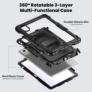 Avec protection d'écran <span class=keywords><strong>pour</strong></span> <span class=keywords><strong>Lenovo</strong></span> Xiaoxin Pad 11 2025 TB336FU TB336ZU 2024 Tab M11 Rotatable Stand Armor Cover - Product Image 3