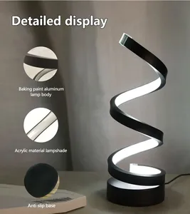 สมาร์ทโฮม LED โคมไฟตั้งโต๊ะแบบหรี่แสงได้เหมาะสำหรับห้องนั่งเล่นห้องนอนการศึกษาปรับความสว่างได้โคมไฟข้างเตียงสำหรับบ้าน - Product Image 2