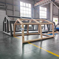Structure de tente gonflable avec poteaux en PVC enduit imperméable pour usage extérieur