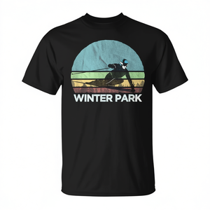 T-shirt rétro vintage avec illustration de ski Winter Park, Winter Park CO - Product Image 2