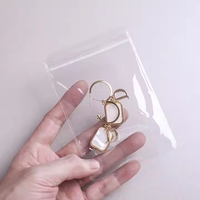 Sacs en PVC personnalisés de haute qualité avec fermeture éclair, réutilisables, imperméables, pour l'emballage de bijoux avec impression de logo pour boucles d'oreilles et bagues